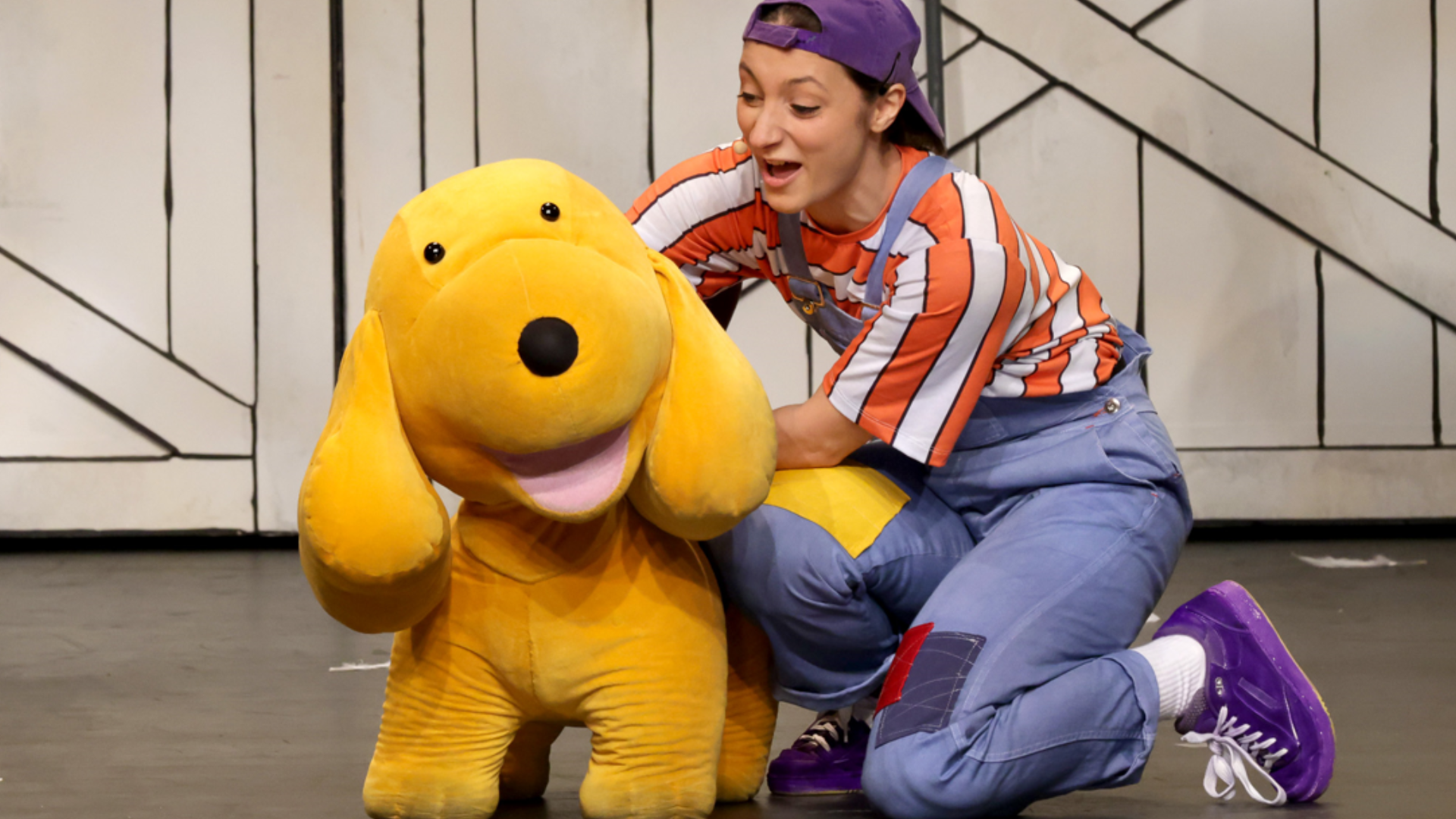 Woman with Spot puppet at Spot Live