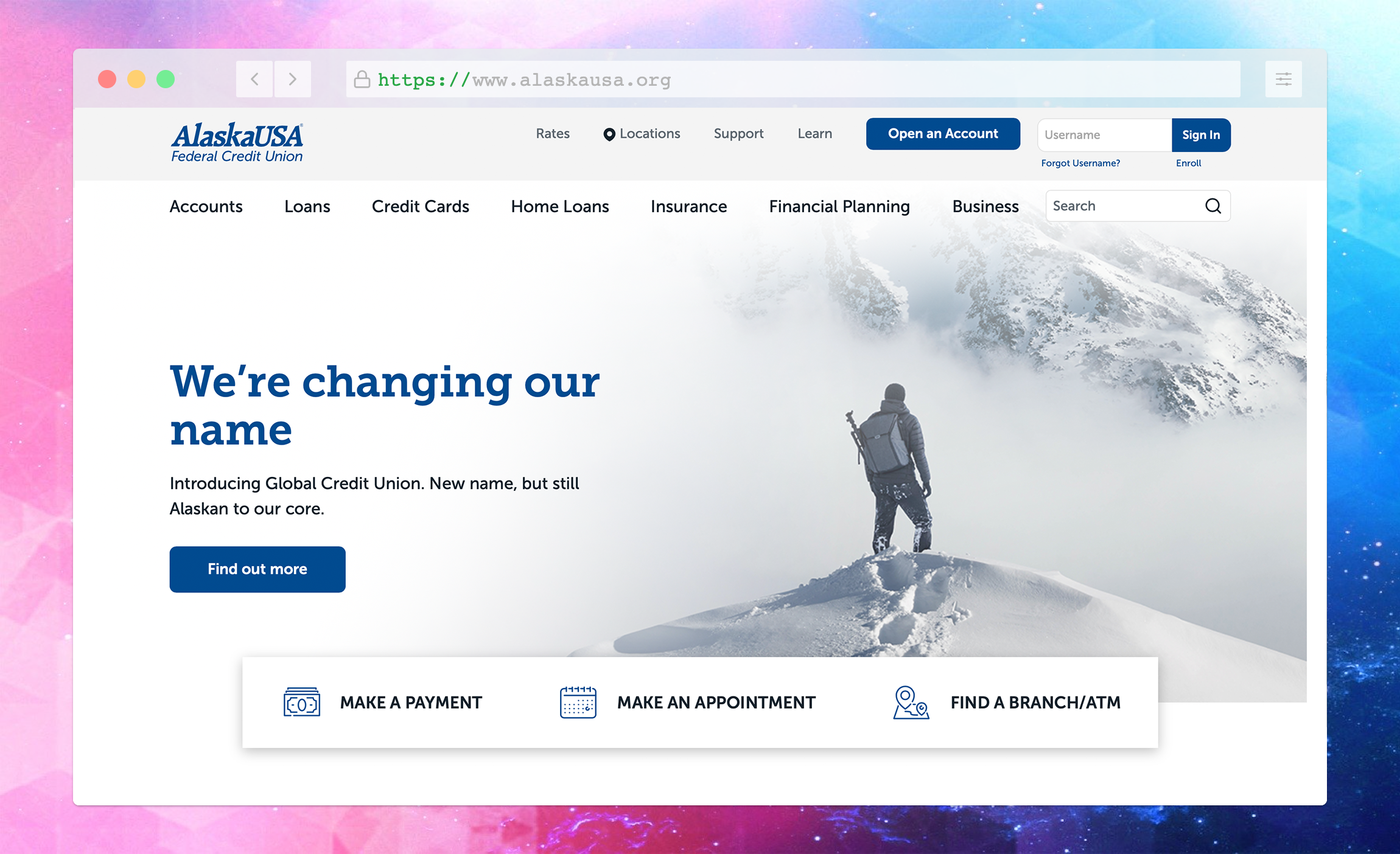 AlaskaUSA startsida
