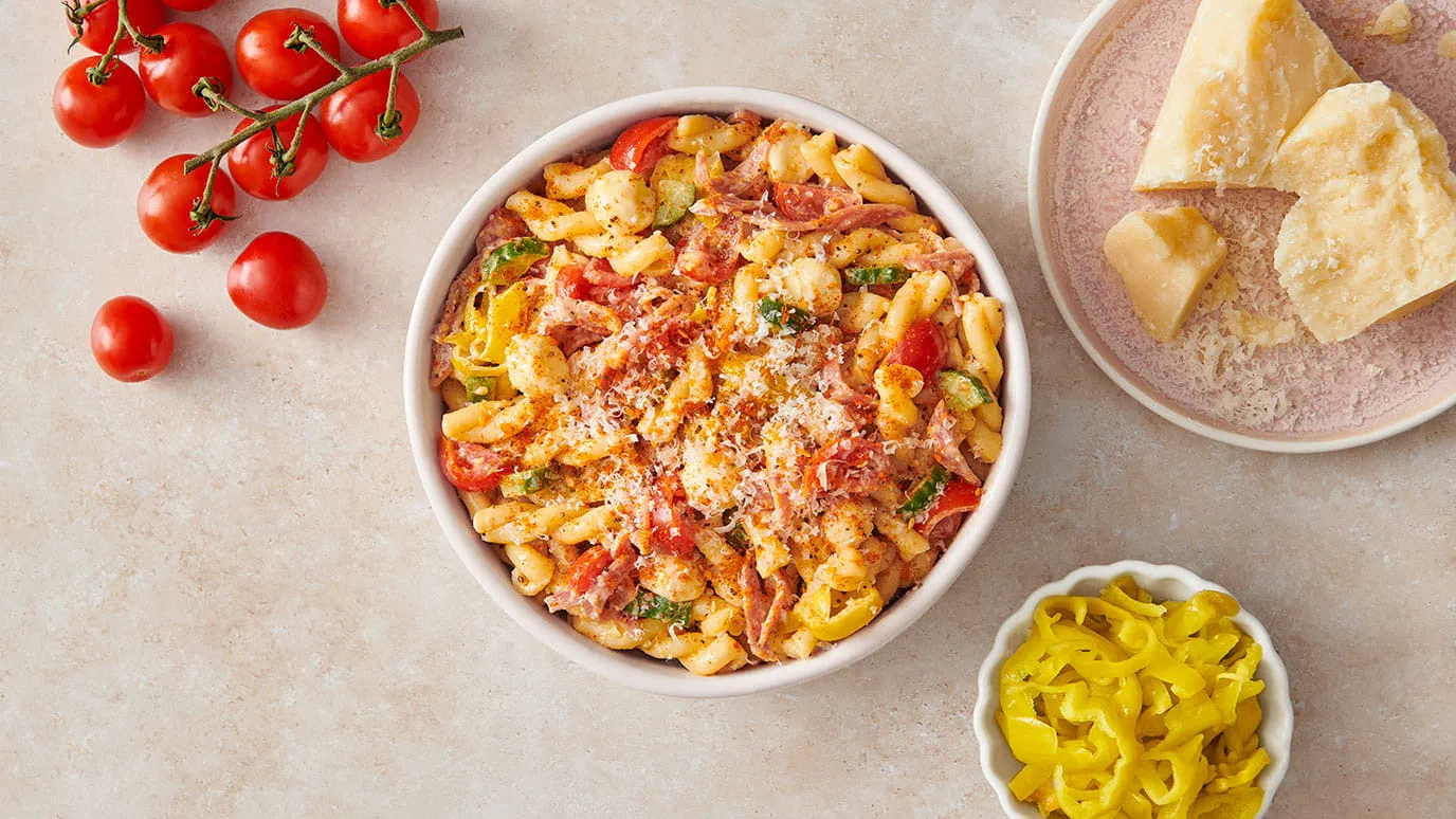 Italia Pasta Salad with Fresh Parmesan