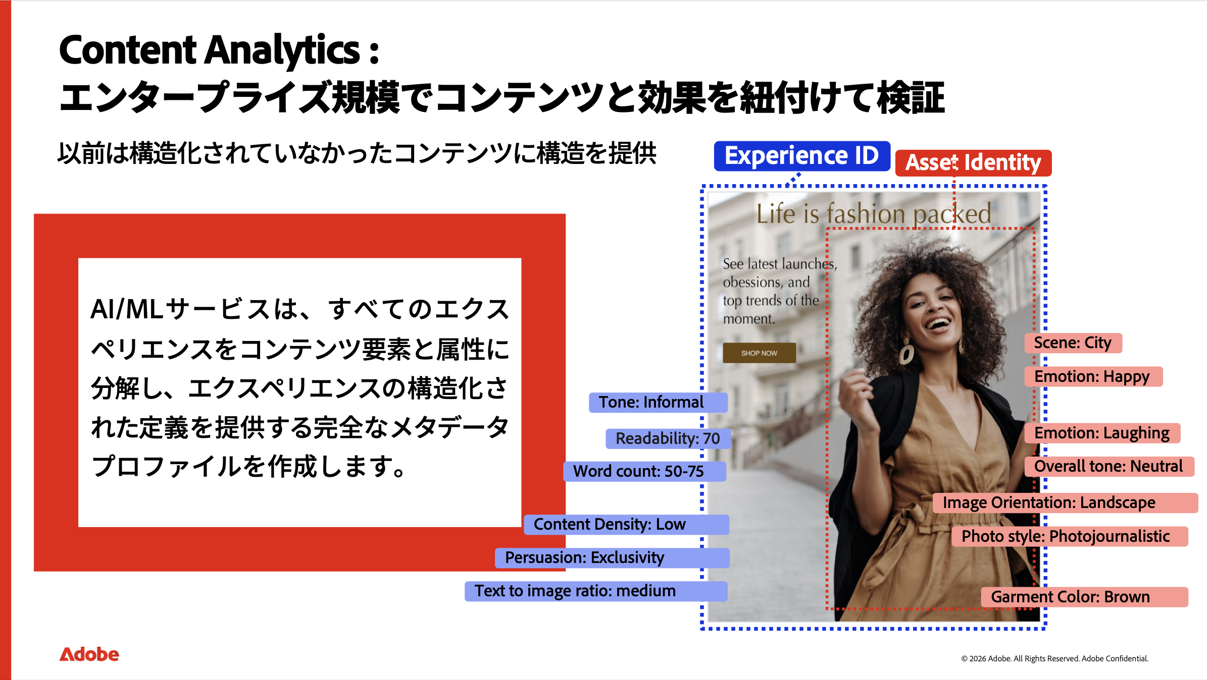 コンテンツアナリティクス：エンタープライズ規模でコンテンツと効果を紐づけて検証
