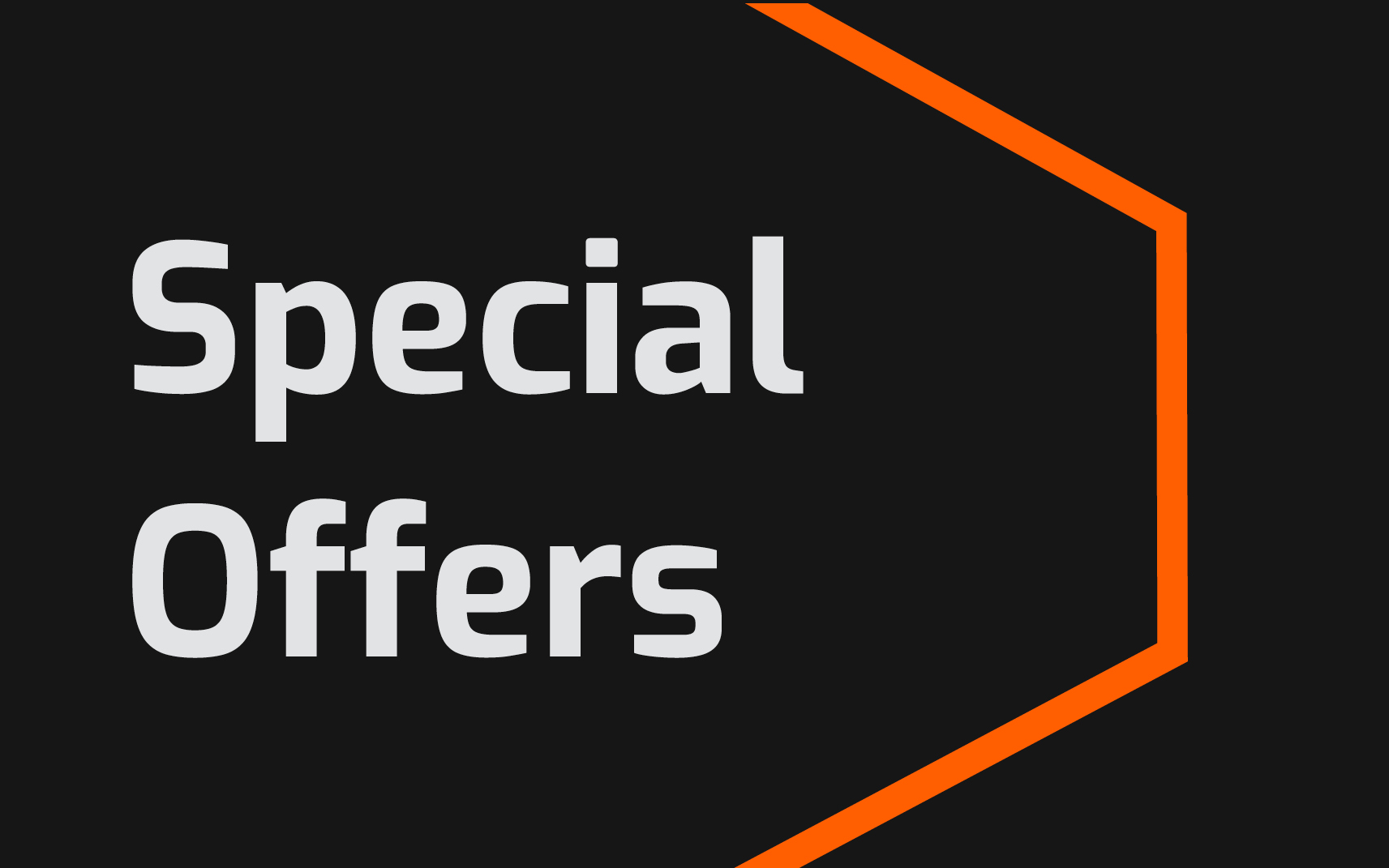 Special offers graphic with orange Onward arrow.