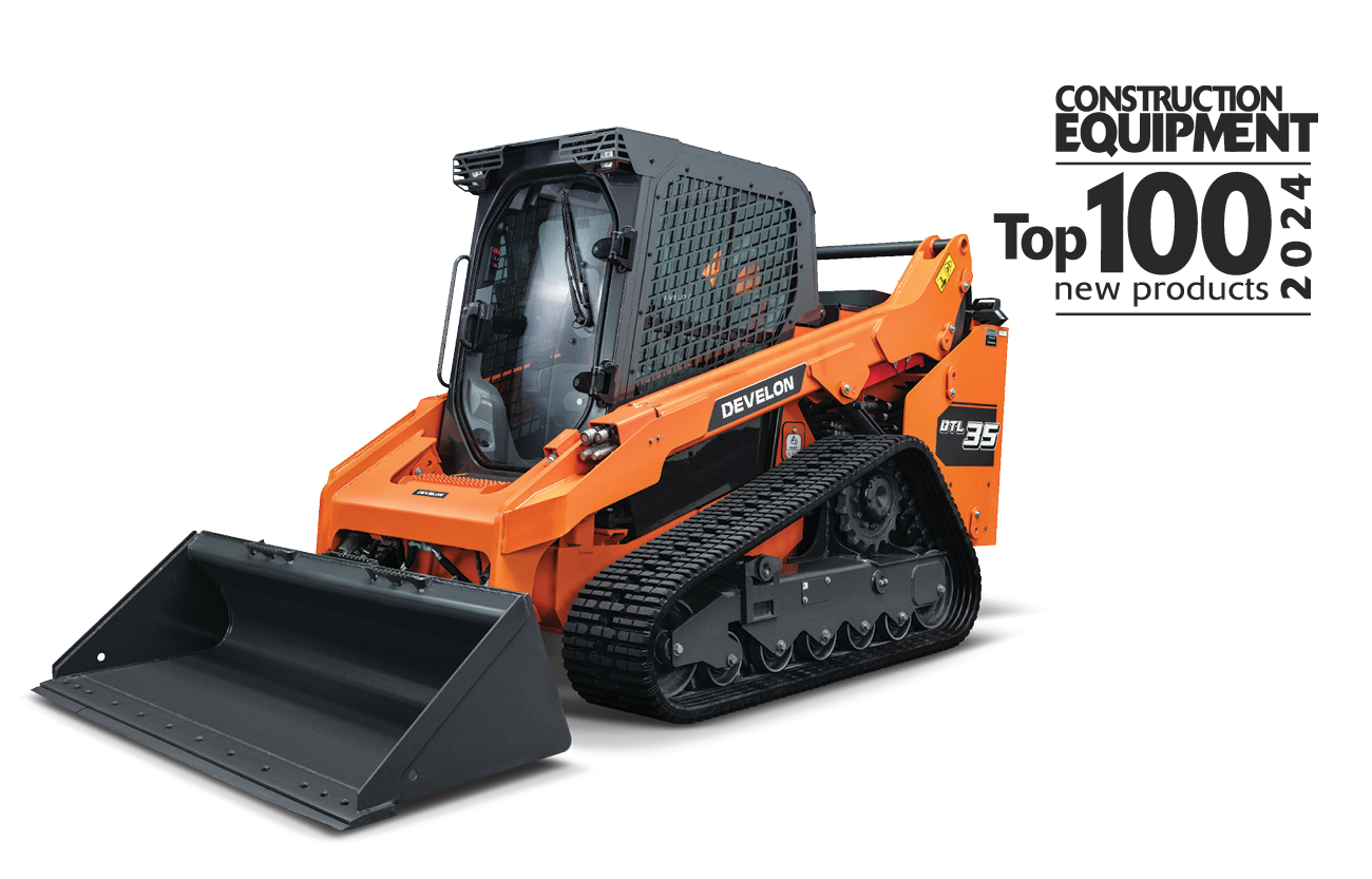 Cut out background of the DEVELON DTL35 compact track loader. 