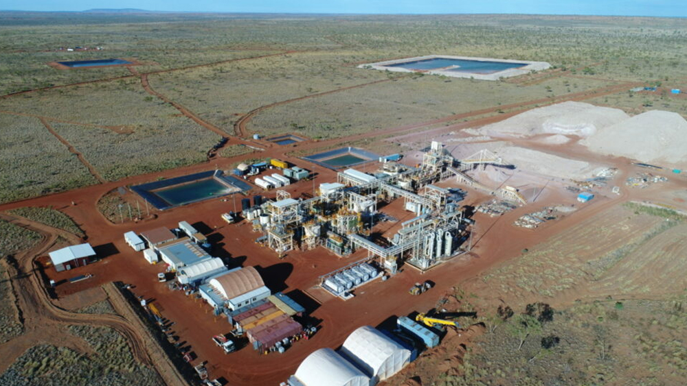Aerial photograph of the Browns Range Pilot Plant which is owned and operated by Northern Minerals Limited, is located in northern Western Australia, 160 kilometres to the southeast of Halls Creek.