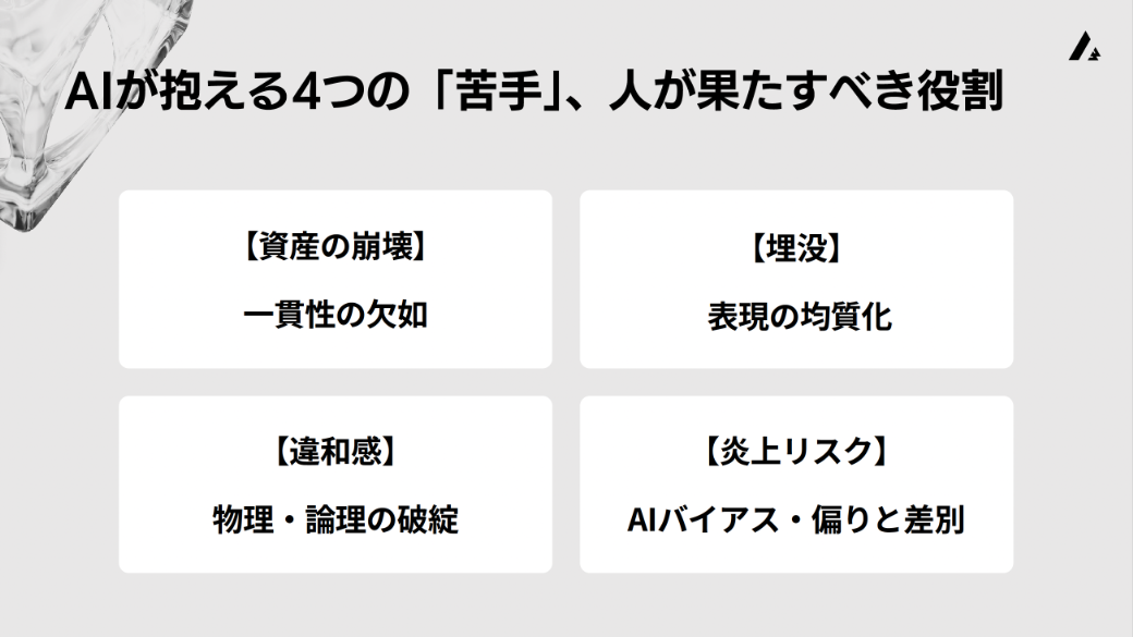 AIが抱える4つの弱点