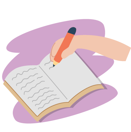 Get any worries off your mind by writing them down before going to sleep