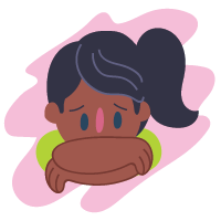 young person with head in folded arms looking worried