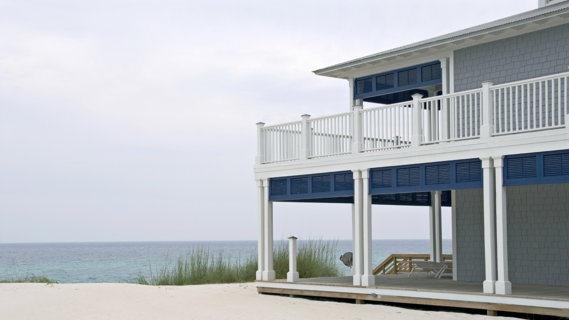 Two story beach house overlooking the Gulf of Mexico