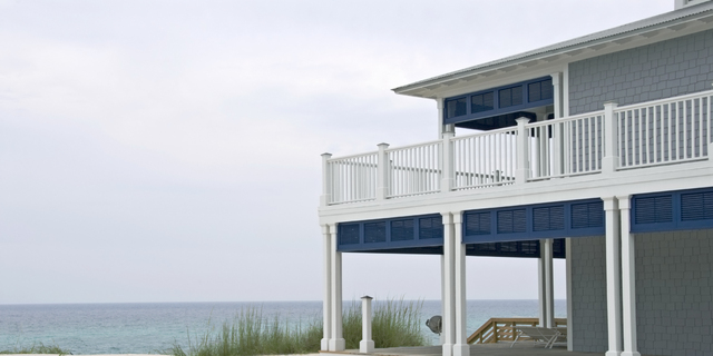 Two story beach house overlooking the Gulf of Mexico