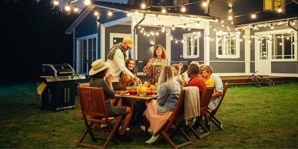 celebration with friends and family