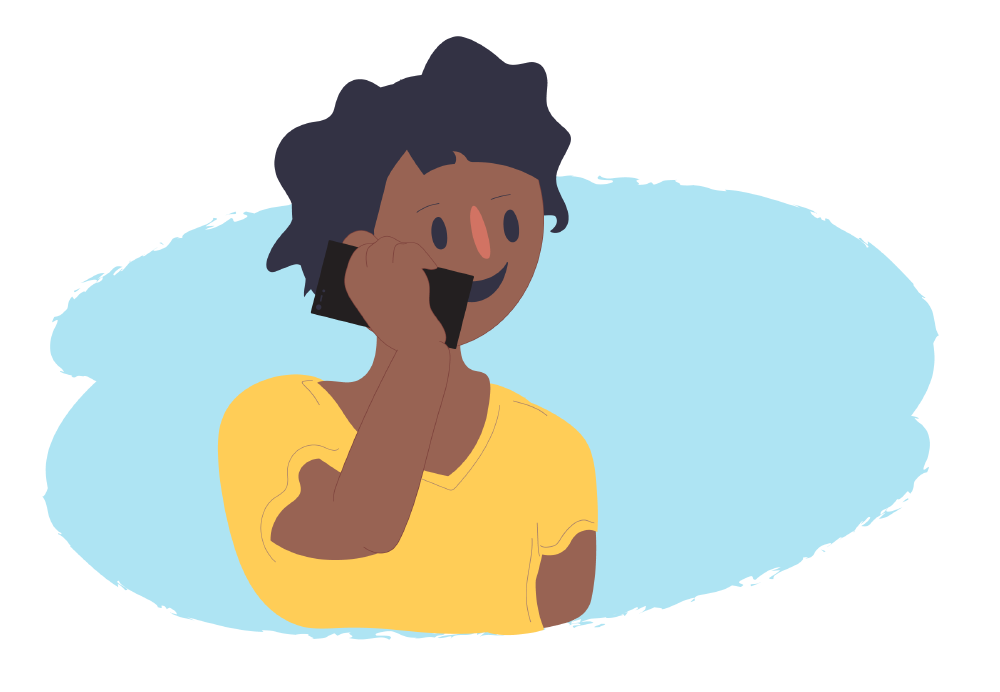 Child talking on the phone