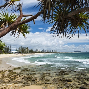 Alexandra Headland beach on the Sunshine Coast
