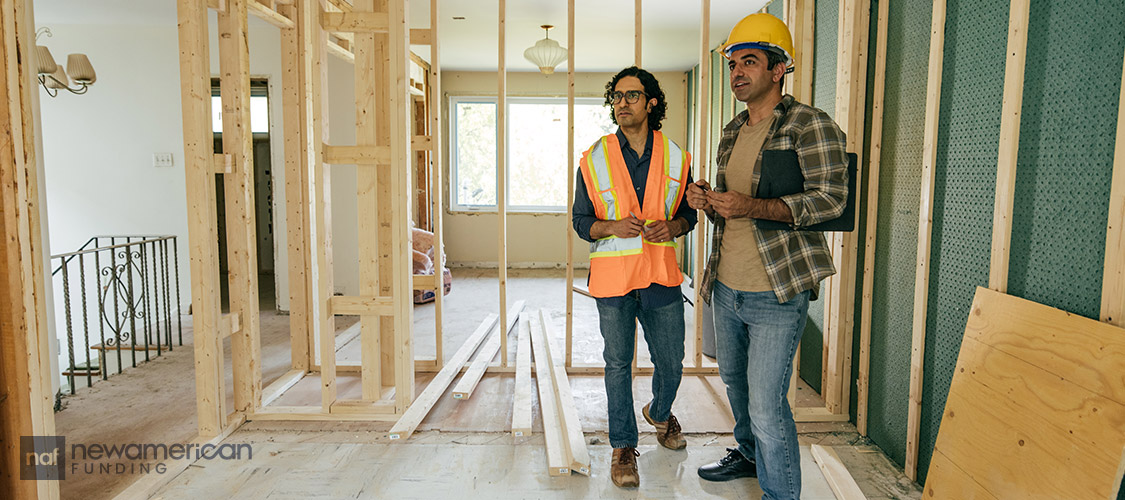 construction workers in framed room