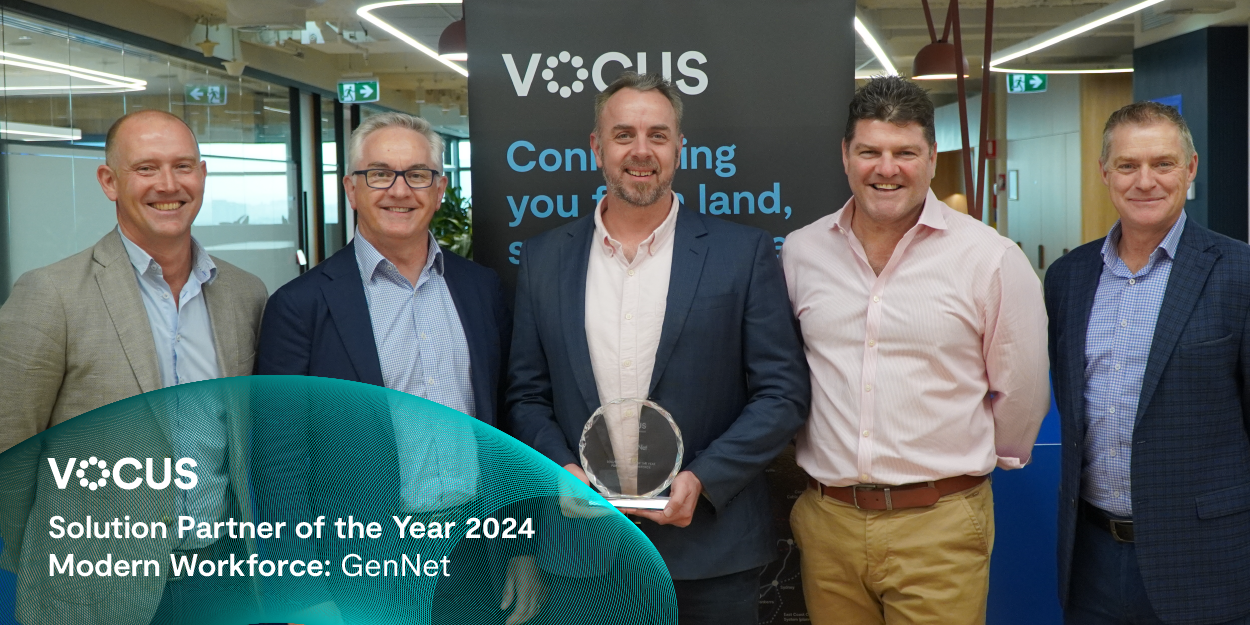 Image of Vocus Channel Partner Awards winners Gennet