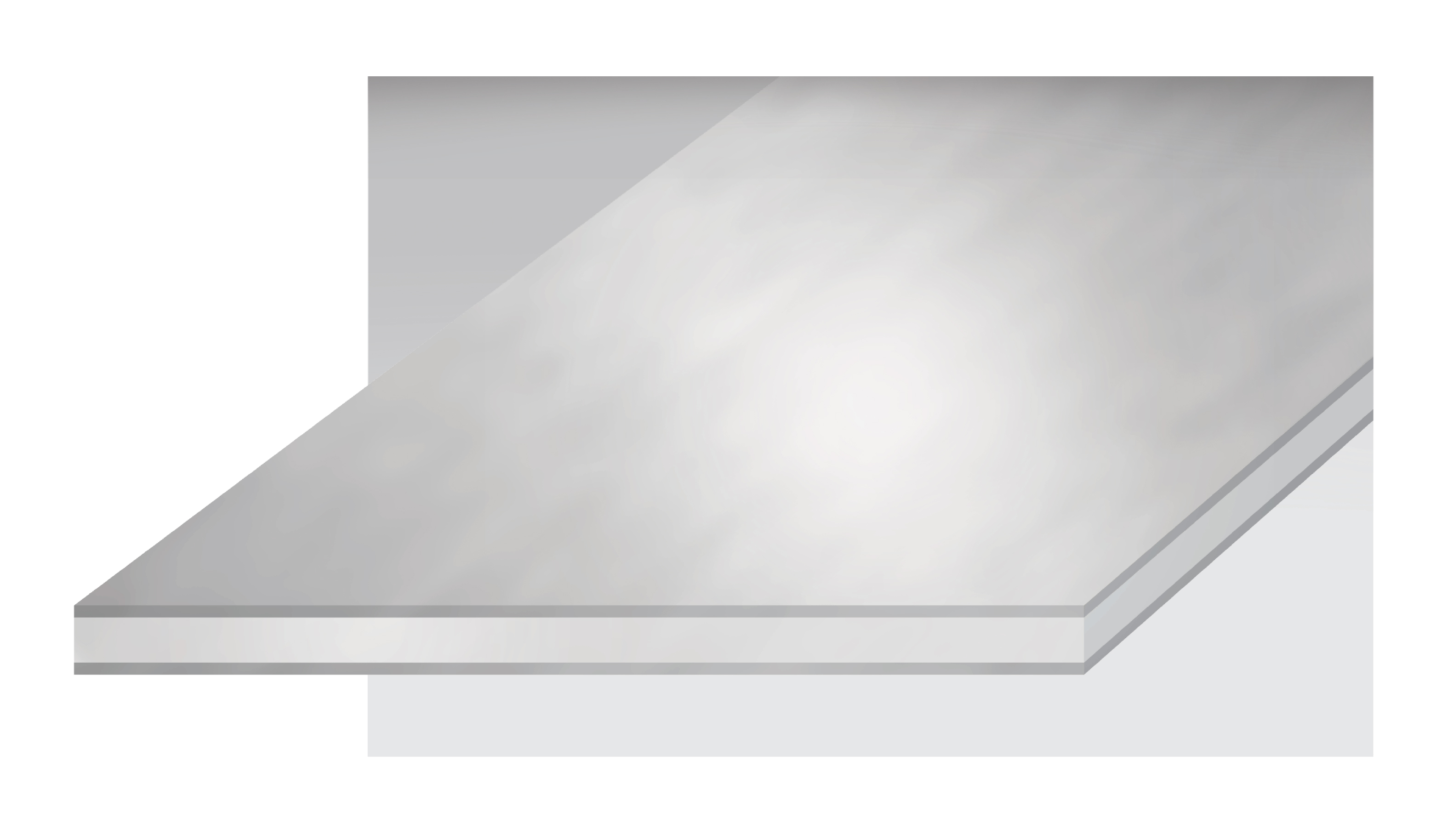 Illustration of eStainless clad material with aluminum