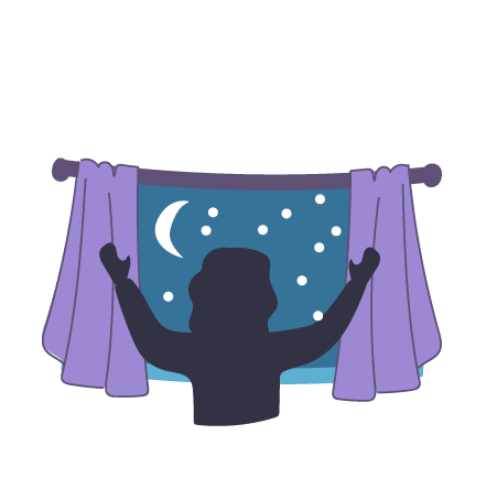 Create the right sleeping environment (dark, quiet, cool)