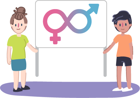 Avoid making assumptions or stereotypes about LGBTIQ+ people. Remember that you cannot tell a person’s body or sexuality
