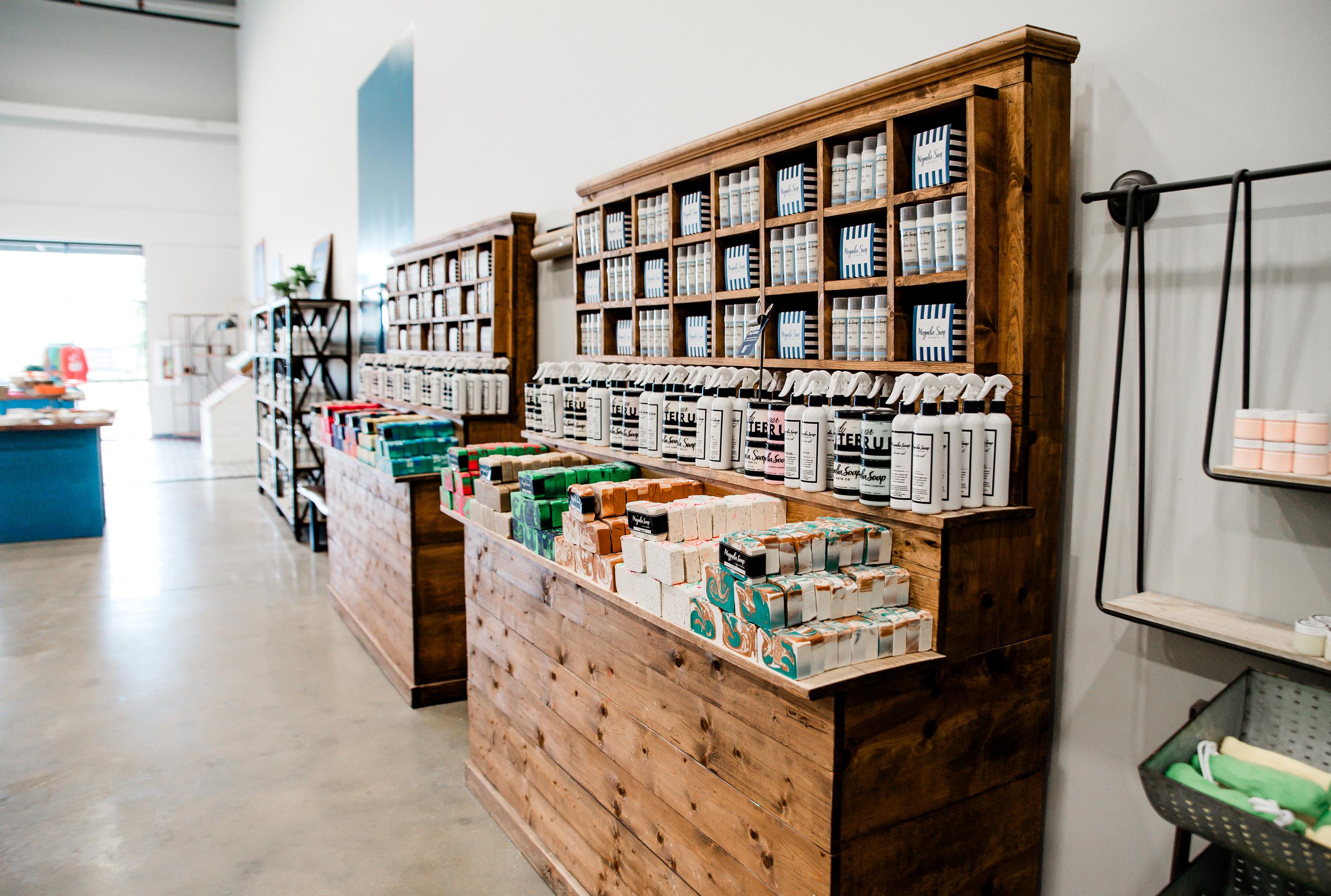 Display of soaps