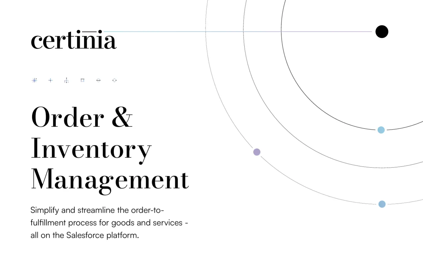 Certinia Order Inventory Management | Solution Brief