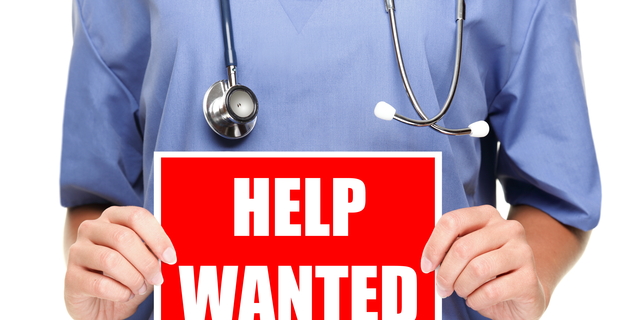 Medical doctor / nurse help wanted sign