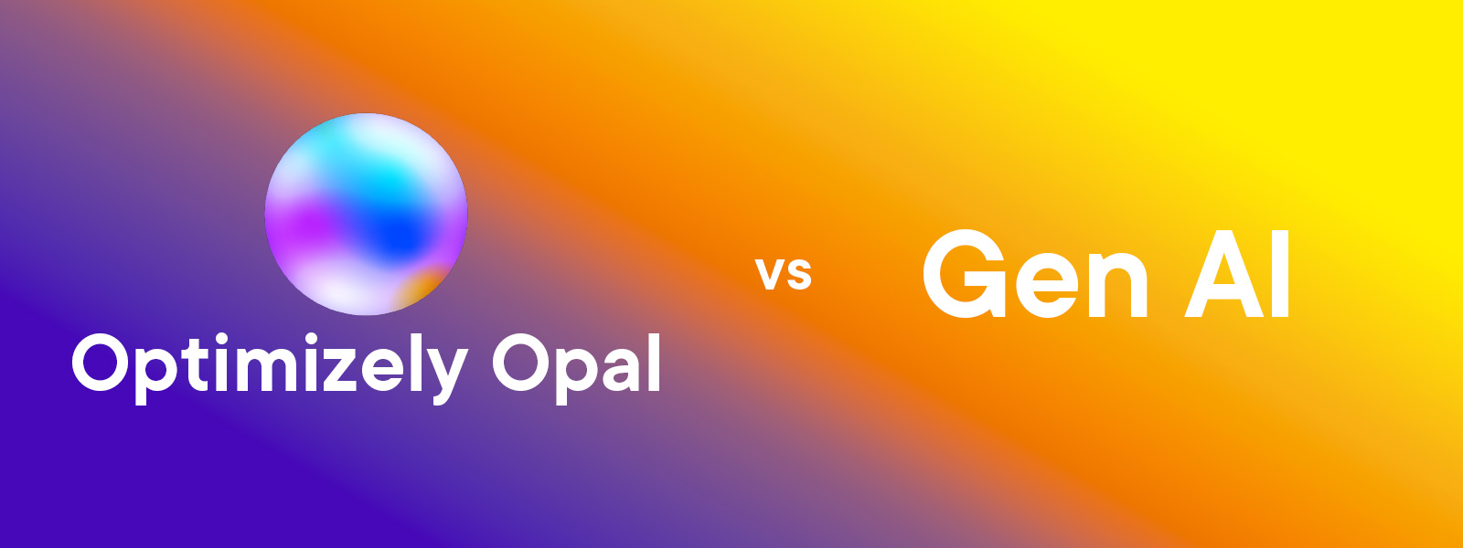 Optimizely Opal vs Gen AI