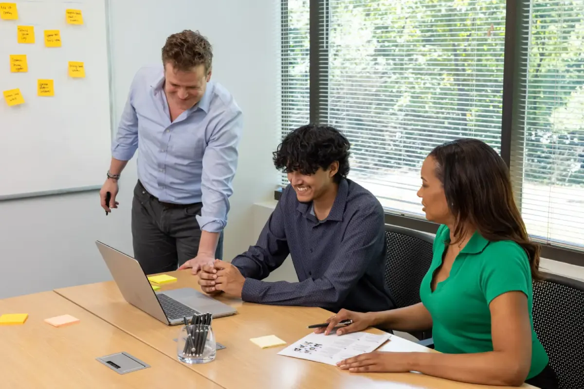 Services executives brainstorming new services and business models to promote business expansion