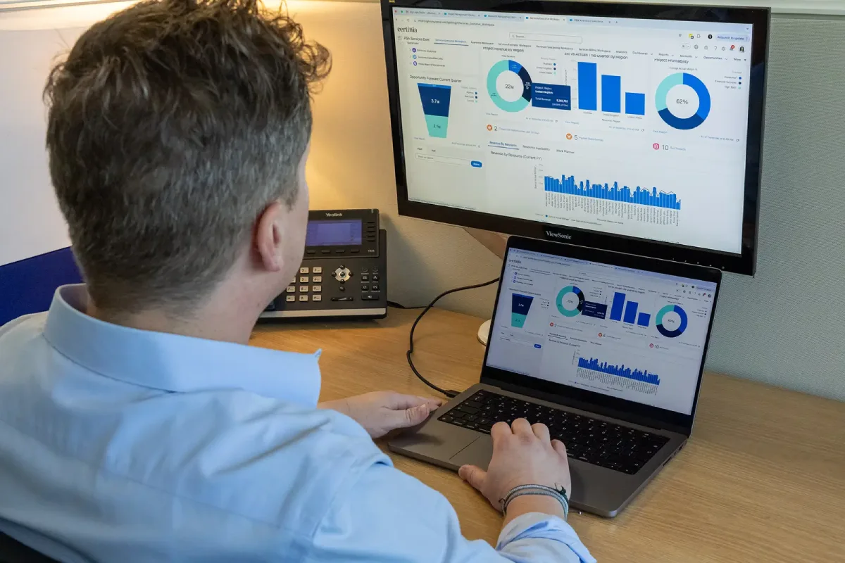 Services leader utilizing professional services automation software to allocate resources to the right projects