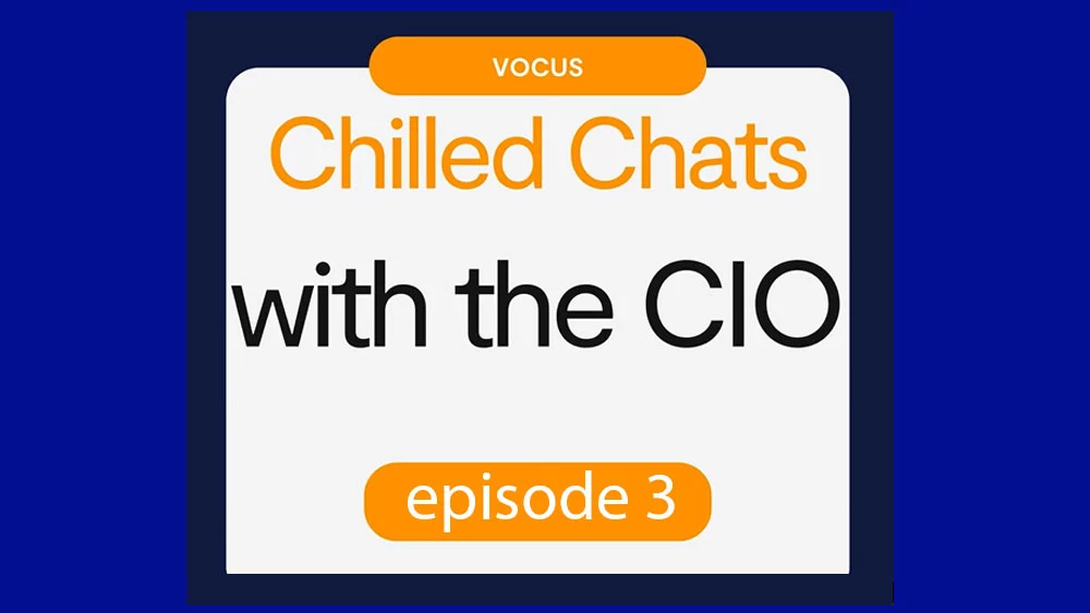 Still from the vodcast Chilled Chats with the CIO - episode 3