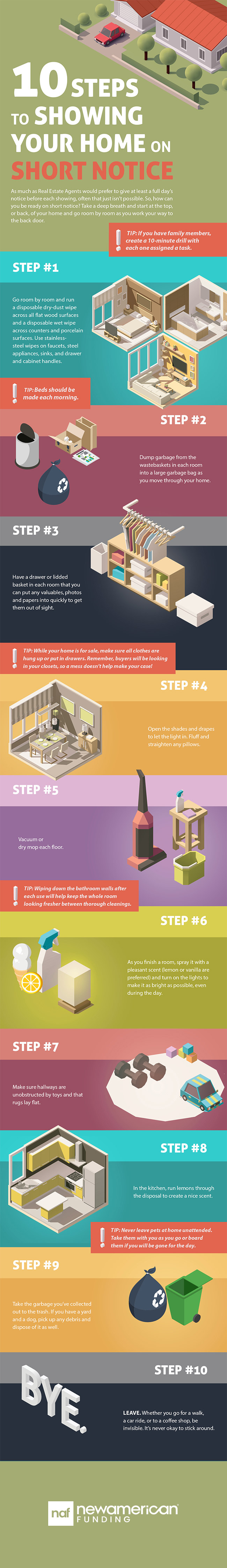 10 Steps To Shpwing Your Home On Short Notice