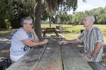 James and his wife, Dana, have been married more than 40 years. Although she was worried about the surgery, she took comfort in how prepared he was this time.