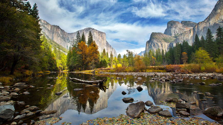 Yosemite El Capitan and River