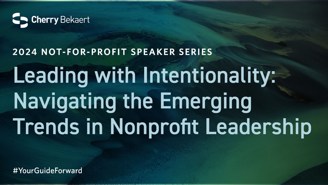Leading with Intentionality Webinar Youtube poster