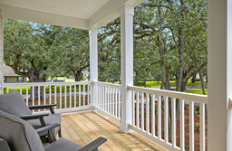 Sago Covered Second-Story Front Porch