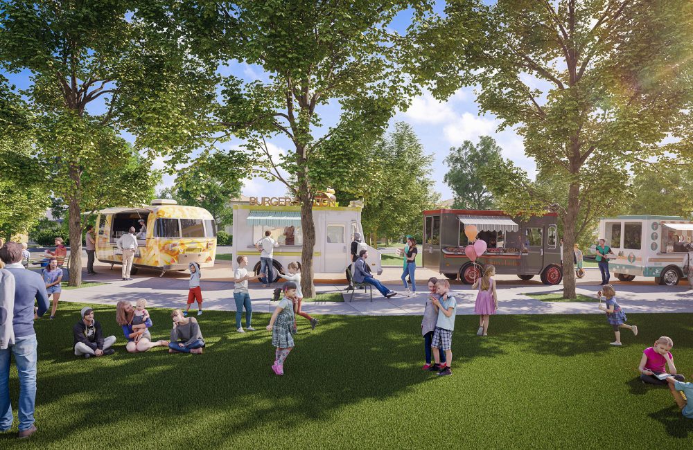 Food Truck Park Rendering
