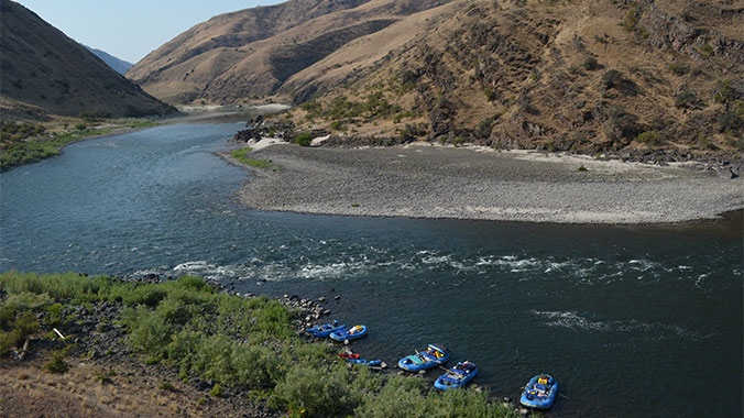 White Water Rafting with Grandchild Idaho