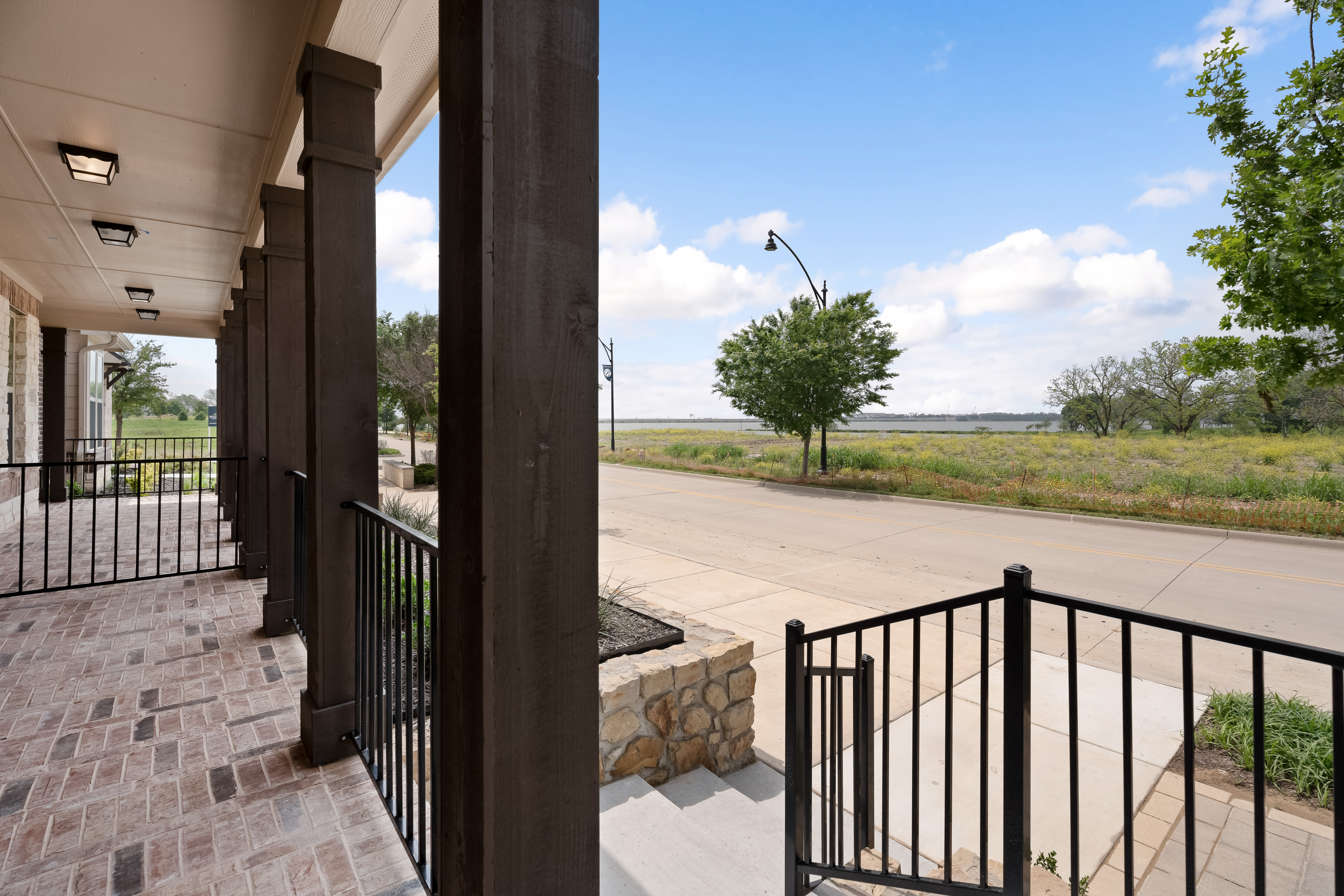 Townhome Building Porch View