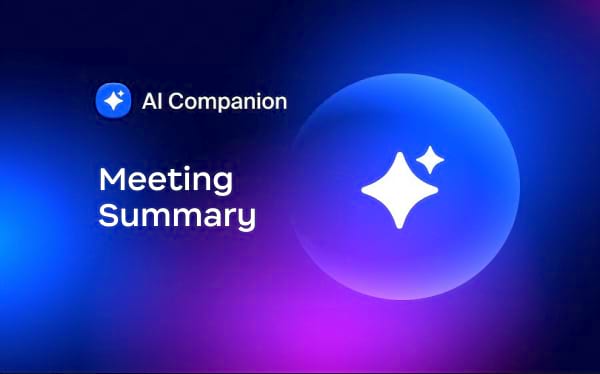 Zoom AI Companion 회의 요약 사용 방법