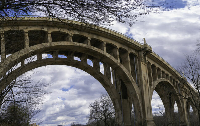 Eighth street bridge in Allentown, Pennsylvania