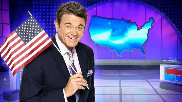 America Says host with American flag