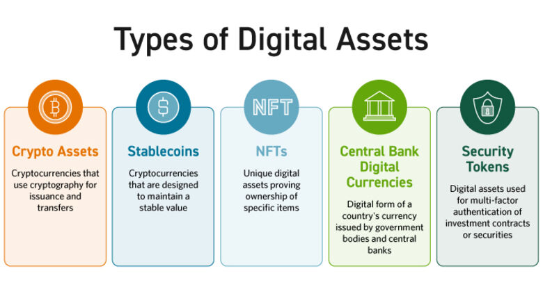 Types of Digital Assets graphic