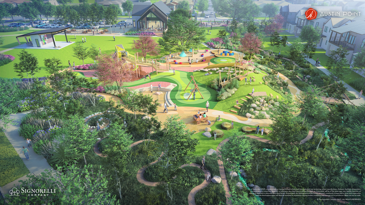 playground with greenery 