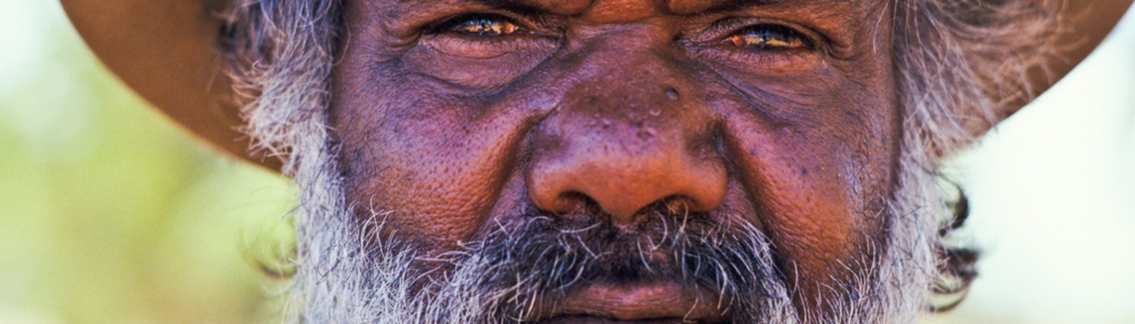 Senior aboriginal man.