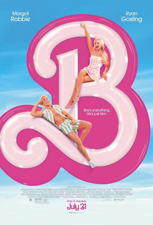Barbie Movie Poster with Margot Robbie