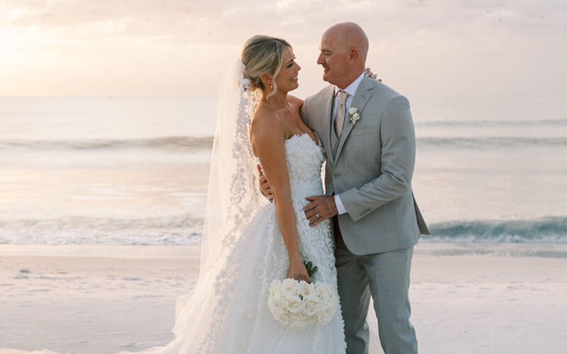 Bill and Karlie Becker’s wedding funds — totaling more than $15,000 — will support Moffitt’s breast cancer research.