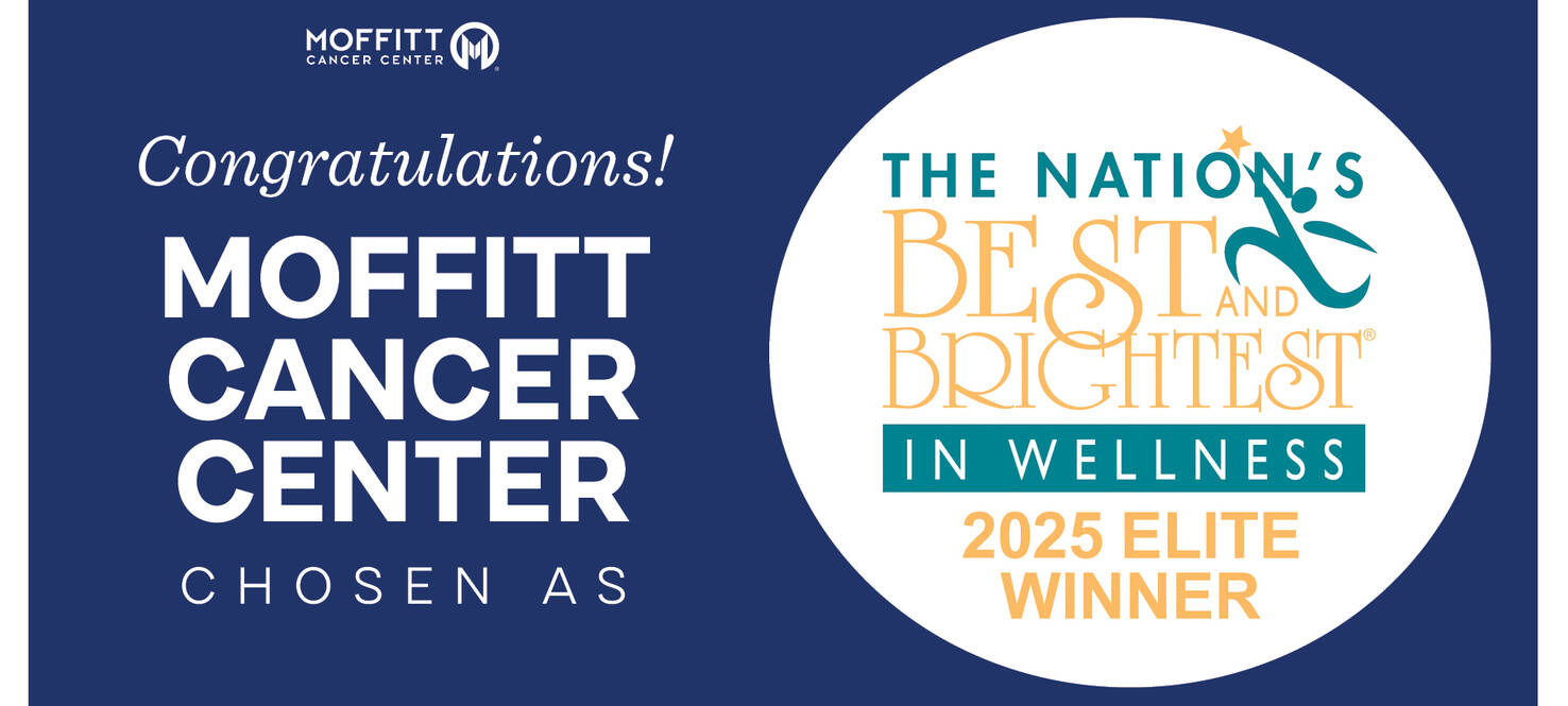 The National Association for Business Resources (NABR) has honored Moffitt Cancer Center as one of only 12 Elite Winners in the 2025 Nation’s Best and Brightest in Wellness program. Moffitt earned this distinction in the Physical and Mental Health category, underscoring its strong commitment to team member well-being.