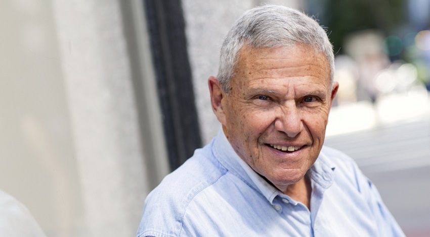 Mike Zoob smiles outside