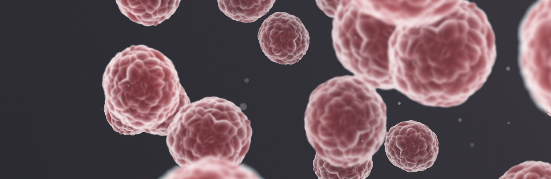 3D graphic image of cancer cells