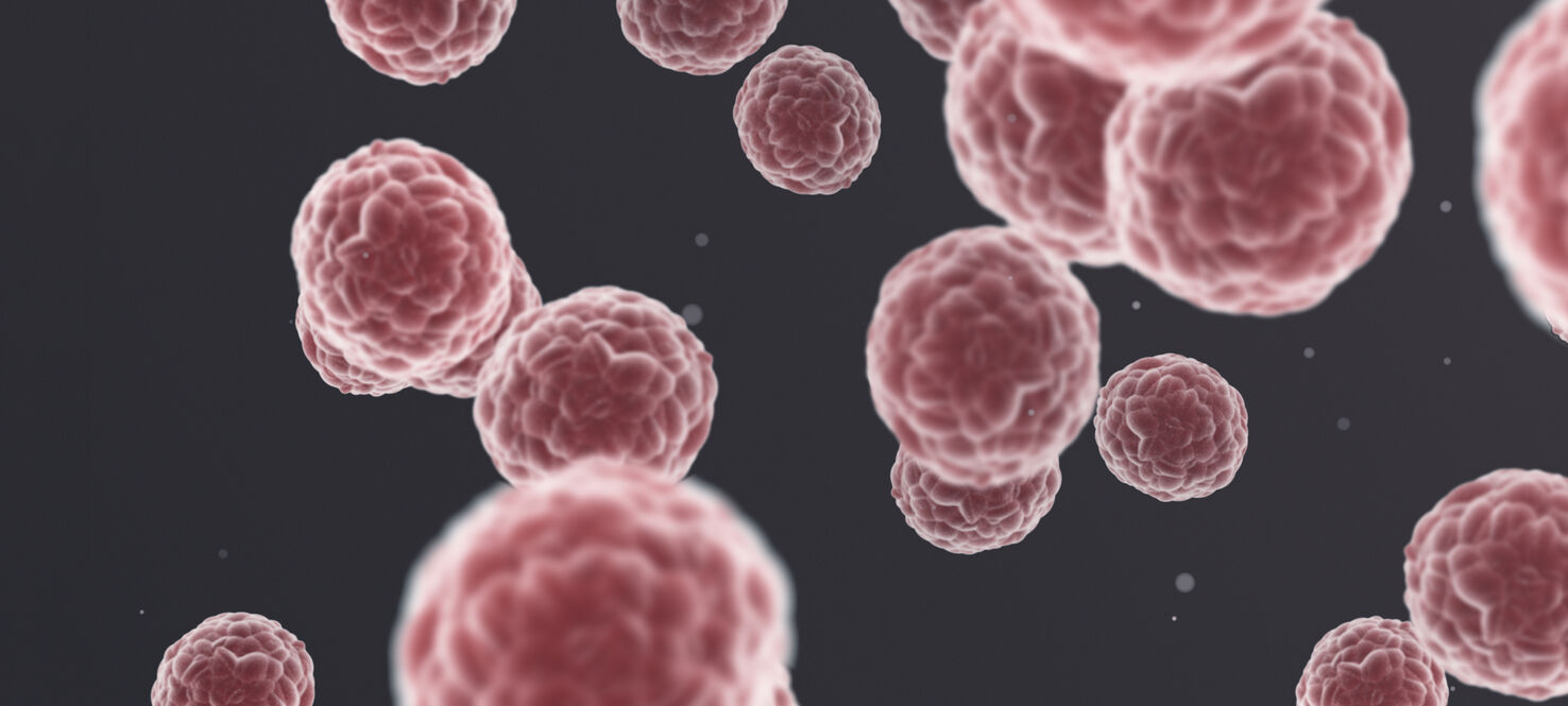 3D graphic image of cancer cells