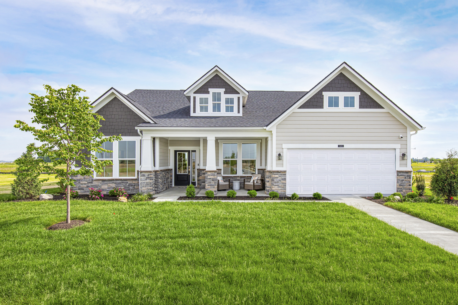 front exterior of home with 2-car garage