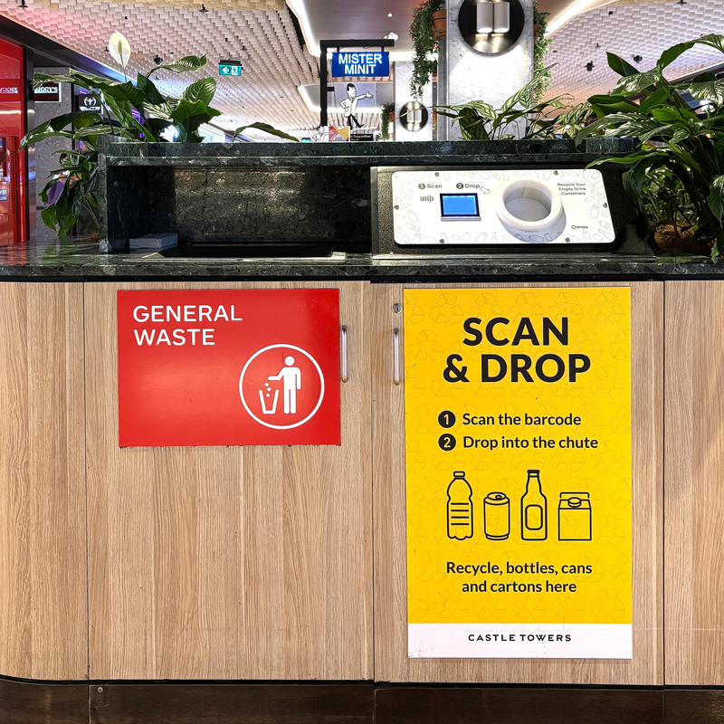 Charopy recycling unit at Castle Towers