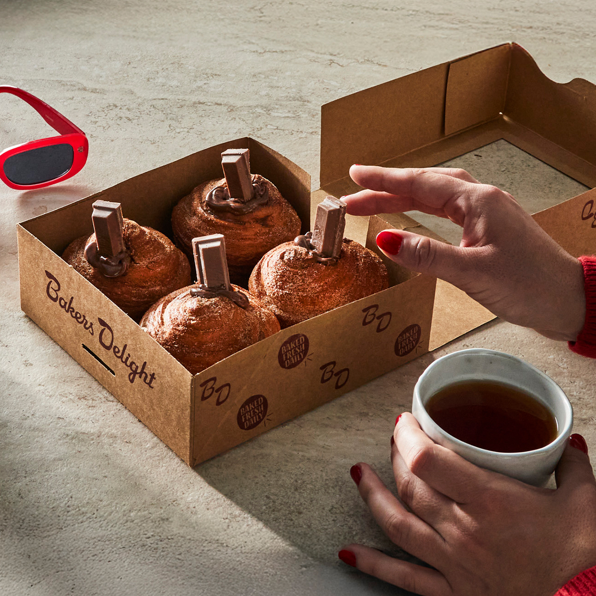 Bakers Delight Cruffin Made with KITKAT